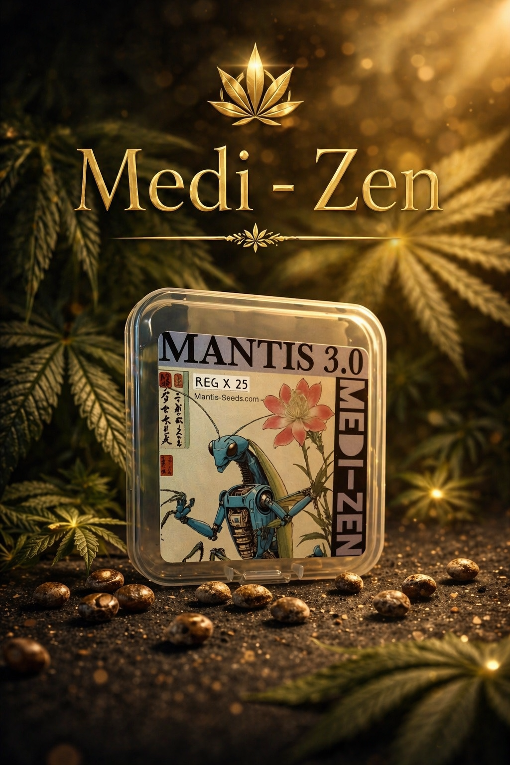 Premium Mantis Seeds - Mantis 3.0 Medi-Zen - Regular - 6 Pc‘s