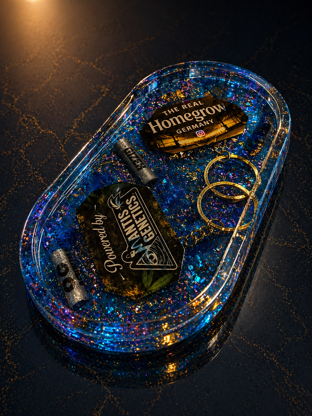 Smokers Tray Mantis - Epoxy Resin