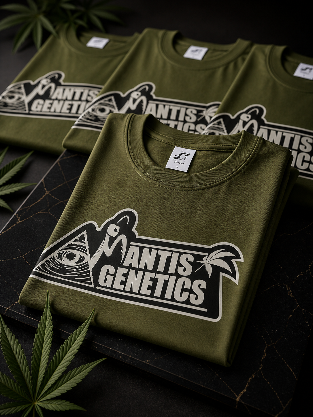 T-Shirt Mantis Genetics - L - Olive